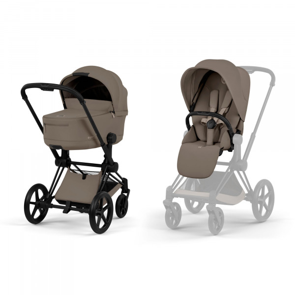CYBEX Platinum Priam 2in1 Comfort - Matt Black / Coconut Brown 2026